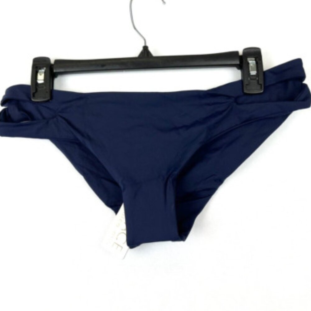 LSpace Womens Estella Bottom Classic Swim Bottom Blue Size XL
